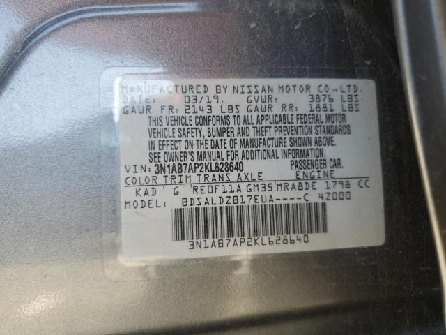 Photo 11 VIN: 3N1AB7AP2KL628640 - NISSAN SENTRA 