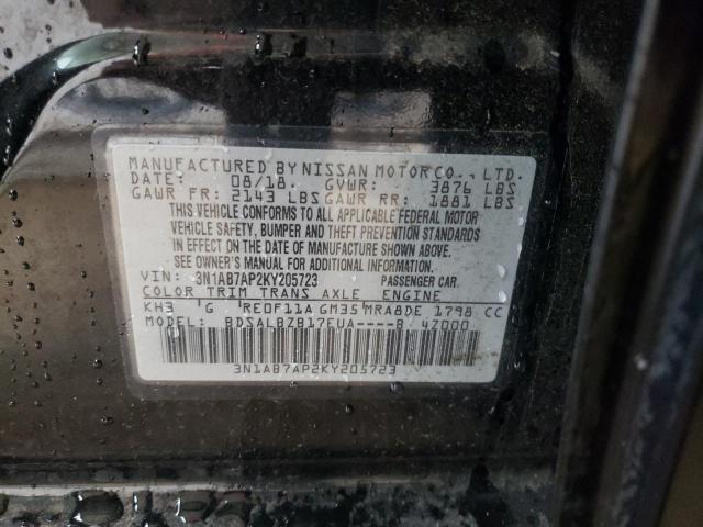 Photo 11 VIN: 3N1AB7AP2KY205723 - NISSAN SENTRA S 