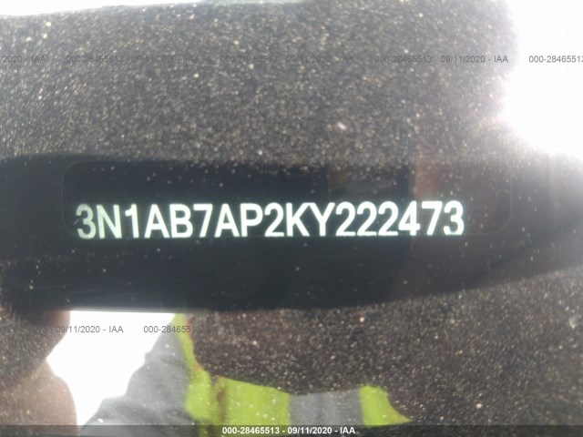 Photo 8 VIN: 3N1AB7AP2KY222473 - NISSAN SENTRA 