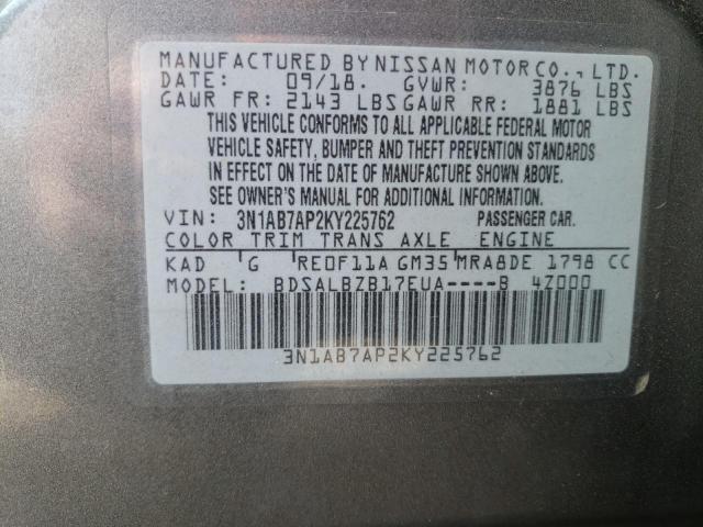 Photo 11 VIN: 3N1AB7AP2KY225762 - NISSAN SENTRA 