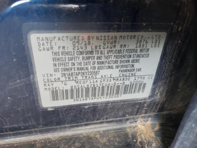 Photo 11 VIN: 3N1AB7AP2KY230587 - NISSAN SENTRA 