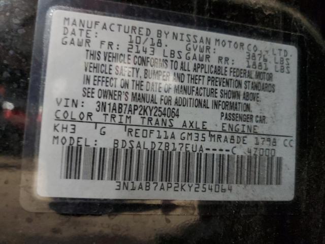 Photo 11 VIN: 3N1AB7AP2KY254064 - NISSAN SENTRA 