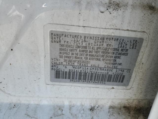 Photo 11 VIN: 3N1AB7AP2KY260351 - NISSAN SENTRA S 