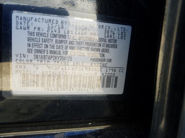 Photo 9 VIN: 3N1AB7AP2KY264173 - NISSAN SENTRA S 