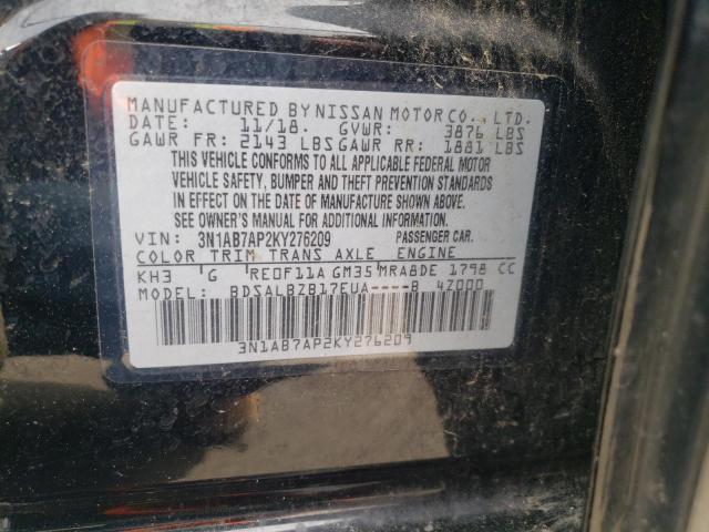 Photo 11 VIN: 3N1AB7AP2KY276209 - NISSAN SENTRA 