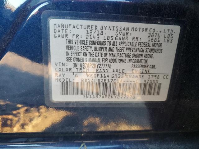 Photo 12 VIN: 3N1AB7AP2KY277778 - NISSAN SENTRA 