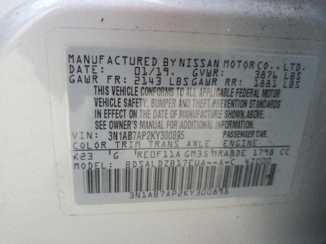 Photo 11 VIN: 3N1AB7AP2KY300895 - NISSAN SENTRA S 