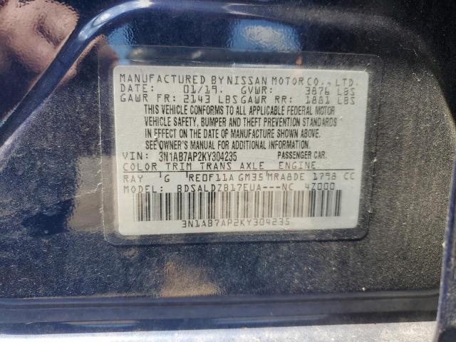 Photo 11 VIN: 3N1AB7AP2KY304235 - NISSAN SENTRA 