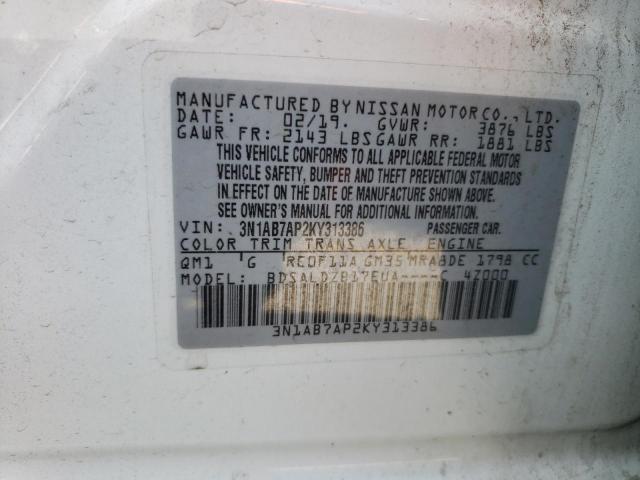 Photo 11 VIN: 3N1AB7AP2KY313386 - NISSAN SENTRA 