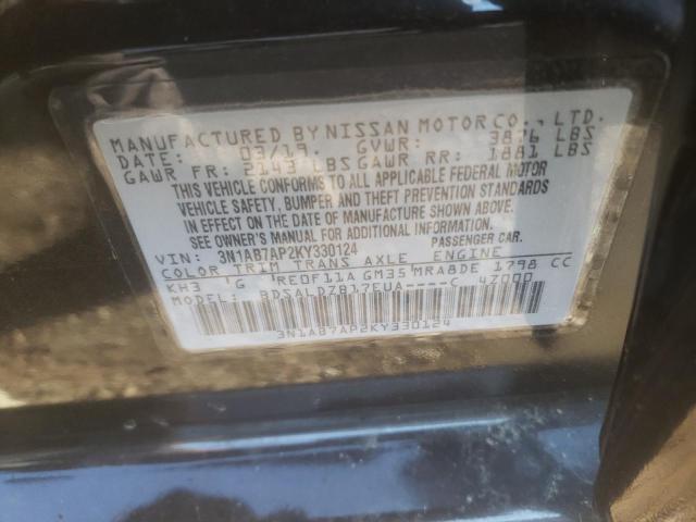 Photo 11 VIN: 3N1AB7AP2KY330124 - NISSAN SENTRA 