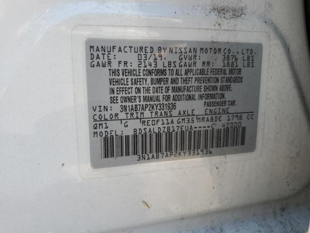 Photo 11 VIN: 3N1AB7AP2KY331936 - NISSAN SENTRA 