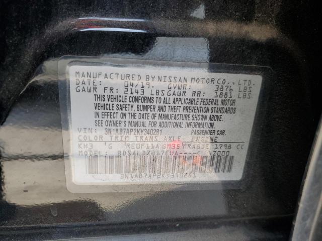 Photo 11 VIN: 3N1AB7AP2KY340281 - NISSAN SENTRA S 