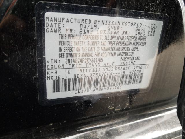 Photo 9 VIN: 3N1AB7AP2KY341785 - NISSAN SENTRA S 