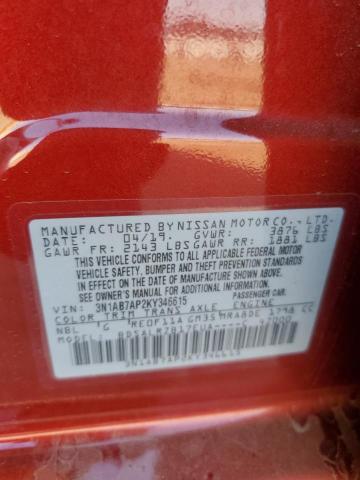 Photo 11 VIN: 3N1AB7AP2KY346615 - NISSAN SENTRA 