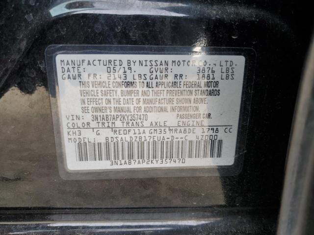 Photo 11 VIN: 3N1AB7AP2KY357470 - NISSAN SENTRA 