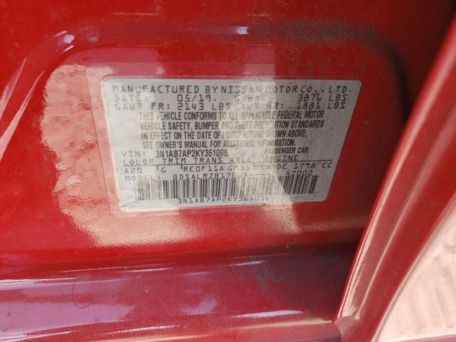 Photo 11 VIN: 3N1AB7AP2KY361096 - NISSAN SENTRA S 