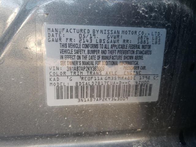 Photo 11 VIN: 3N1AB7AP2KY363009 - NISSAN SENTRA 