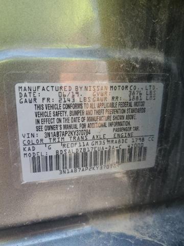 Photo 11 VIN: 3N1AB7AP2KY370784 - NISSAN SENTRA S 