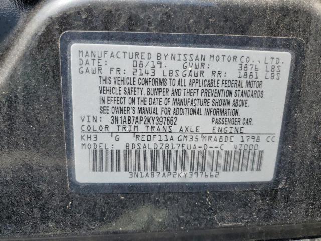 Photo 11 VIN: 3N1AB7AP2KY397662 - NISSAN SENTRA 