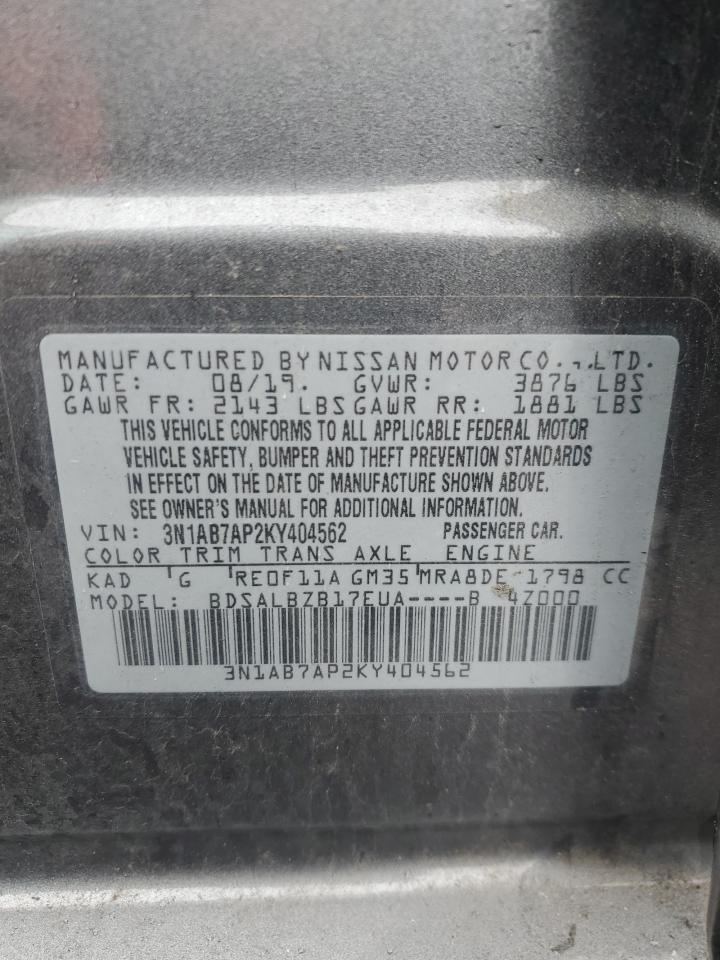 Photo 11 VIN: 3N1AB7AP2KY404562 - NISSAN SENTRA 