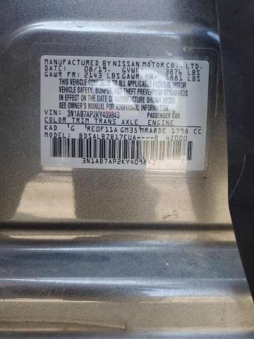 Photo 11 VIN: 3N1AB7AP2KY409843 - NISSAN SENTRA 