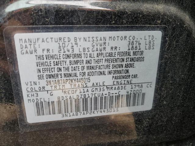 Photo 11 VIN: 3N1AB7AP2KY445015 - NISSAN SENTRA 