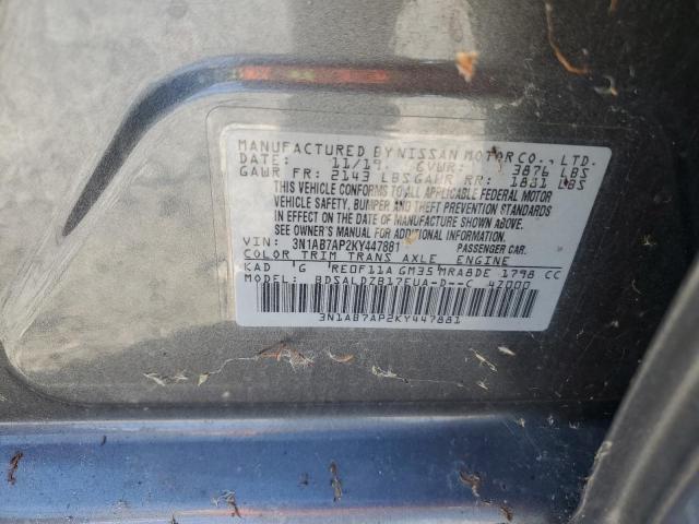 Photo 11 VIN: 3N1AB7AP2KY447881 - NISSAN SENTRA 