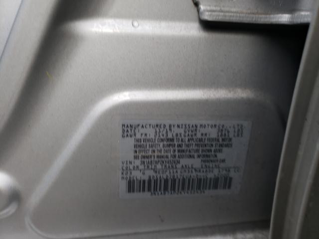 Photo 9 VIN: 3N1AB7AP2KY452434 - NISSAN SENTRA S 