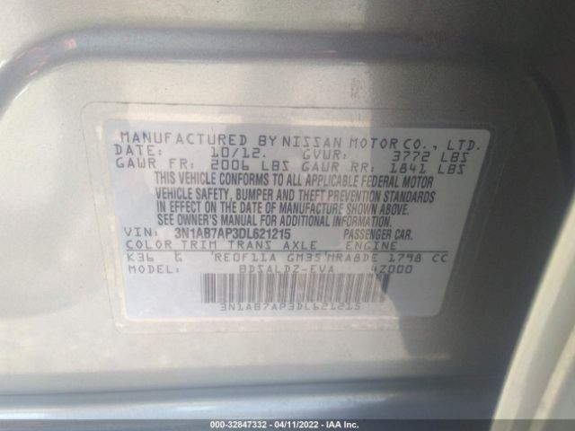 Photo 8 VIN: 3N1AB7AP3DL621215 - NISSAN SENTRA 