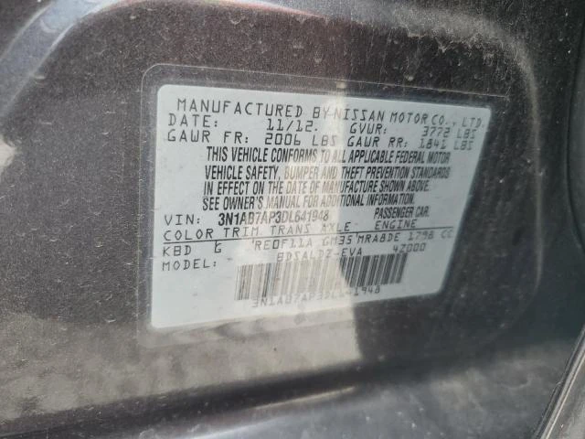 Photo 11 VIN: 3N1AB7AP3DL641948 - NISSAN SENTRA S 