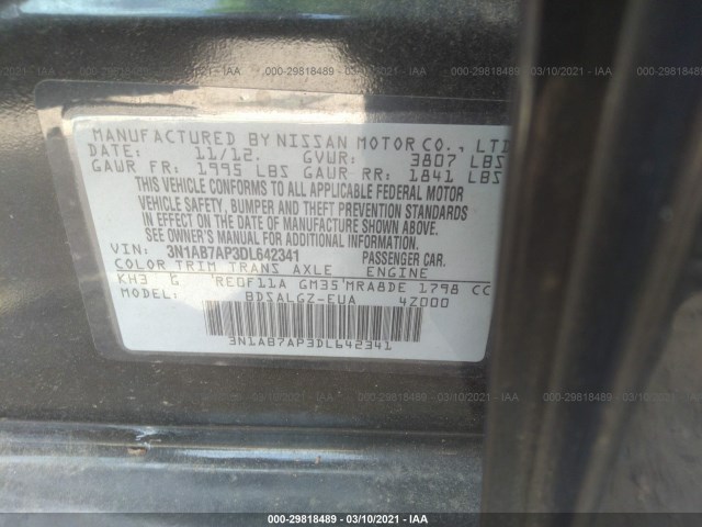 Photo 8 VIN: 3N1AB7AP3DL642341 - NISSAN SENTRA 