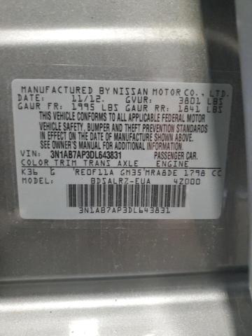 Photo 11 VIN: 3N1AB7AP3DL643831 - NISSAN SENTRA S 