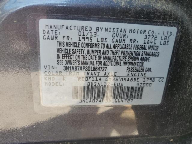 Photo 11 VIN: 3N1AB7AP3DL664727 - NISSAN SENTRA S 