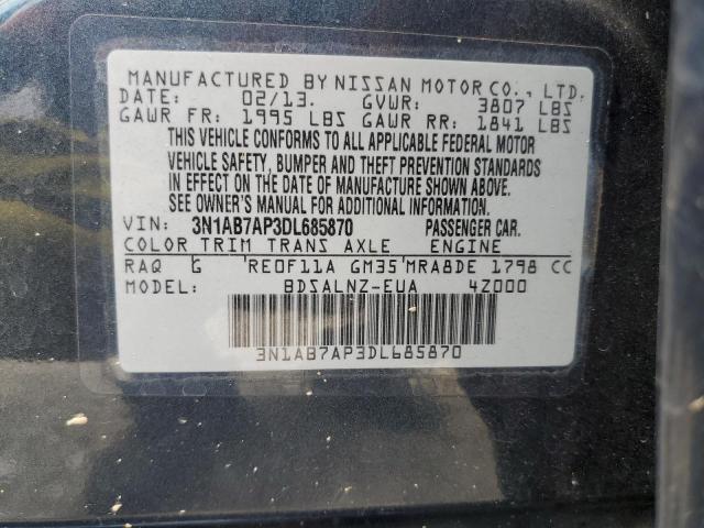 Photo 11 VIN: 3N1AB7AP3DL685870 - NISSAN SENTRA S 