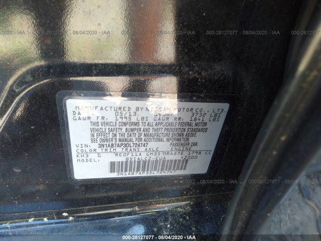 Photo 8 VIN: 3N1AB7AP3DL724747 - NISSAN SENTRA 