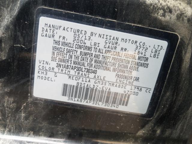 Photo 9 VIN: 3N1AB7AP3DL730340 - NISSAN SENTRA S 