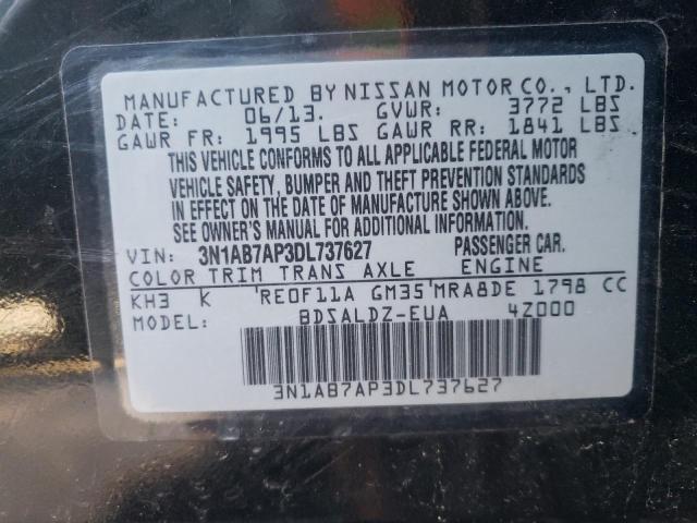 Photo 9 VIN: 3N1AB7AP3DL737627 - NISSAN SENTRA S 