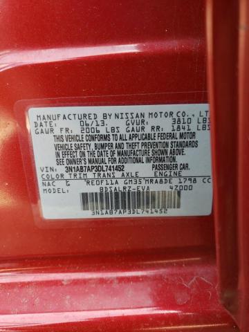 Photo 9 VIN: 3N1AB7AP3DL741452 - NISSAN SENTRA S 