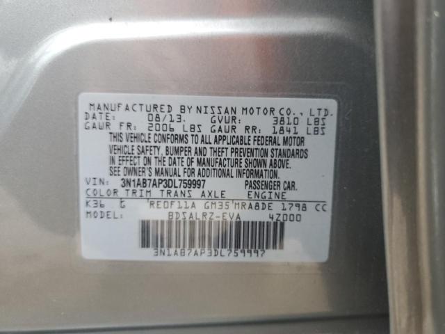 Photo 11 VIN: 3N1AB7AP3DL759997 - NISSAN SENTRA 