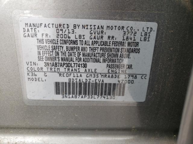 Photo 9 VIN: 3N1AB7AP3DL774130 - NISSAN SENTRA S 