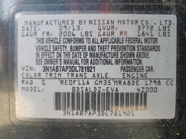 Photo 12 VIN: 3N1AB7AP3DL781921 - NISSAN SENTRA 