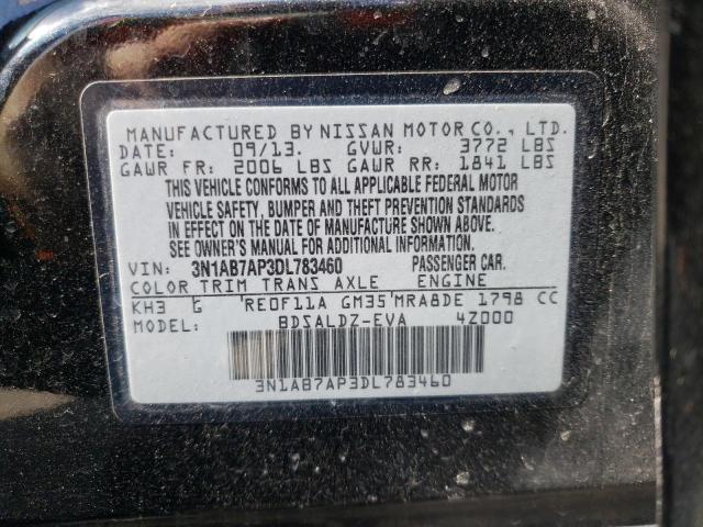 Photo 9 VIN: 3N1AB7AP3DL783460 - NISSAN SENTRA S 