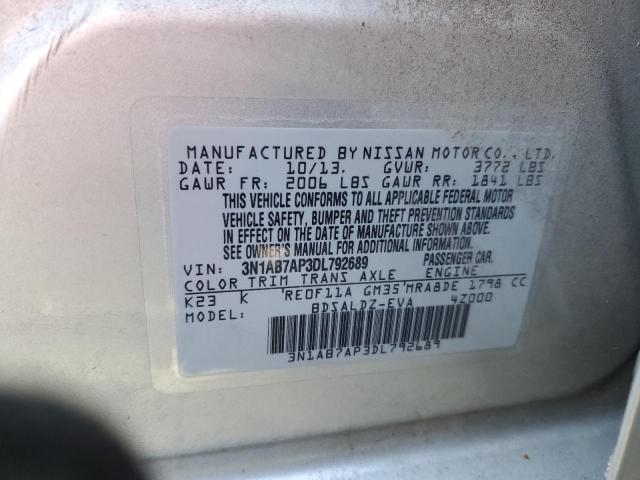 Photo 11 VIN: 3N1AB7AP3DL792689 - NISSAN SENTRA S 