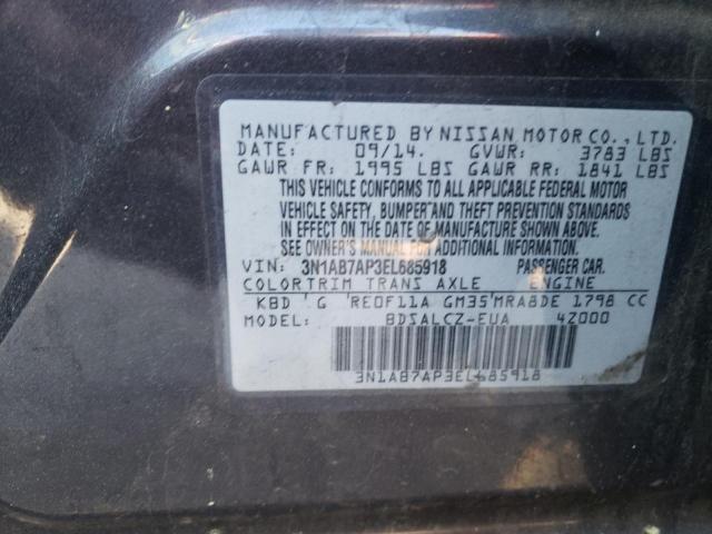 Photo 9 VIN: 3N1AB7AP3EL685918 - NISSAN SENTRA S 