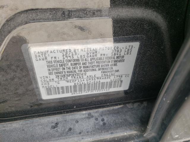 Photo 9 VIN: 3N1AB7AP3EY201412 - NISSAN SENTRA S 