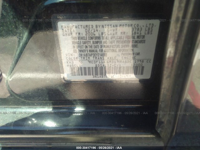 Photo 8 VIN: 3N1AB7AP3EY214693 - NISSAN SENTRA 