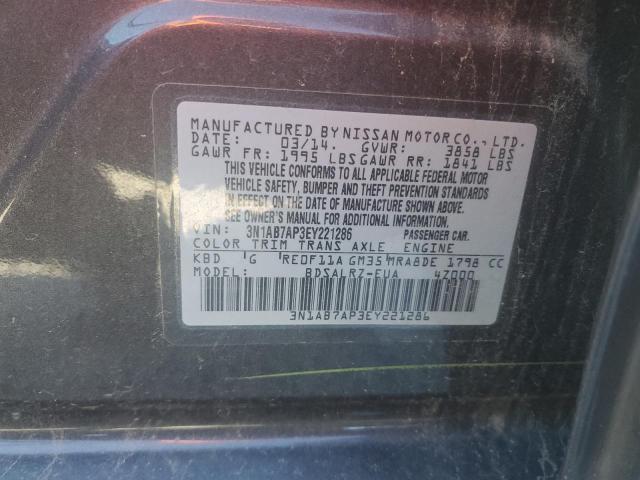 Photo 11 VIN: 3N1AB7AP3EY221286 - NISSAN SENTRA S 