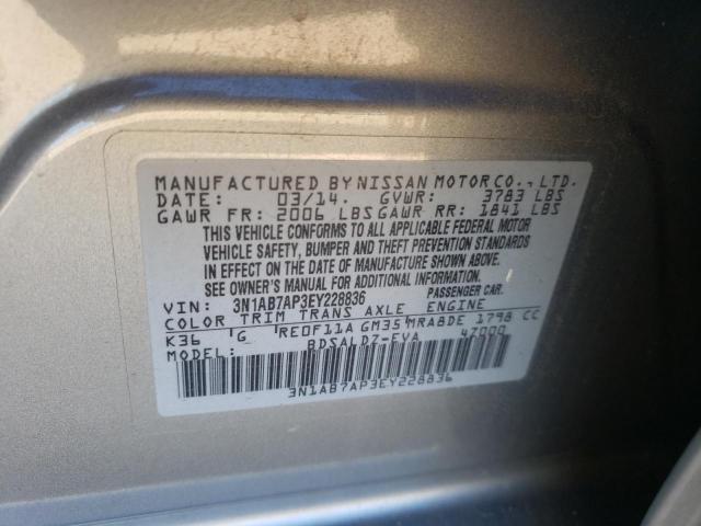 Photo 9 VIN: 3N1AB7AP3EY228836 - NISSAN SENTRA S 