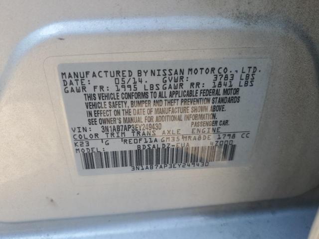 Photo 12 VIN: 3N1AB7AP3EY249430 - NISSAN SENTRA S 