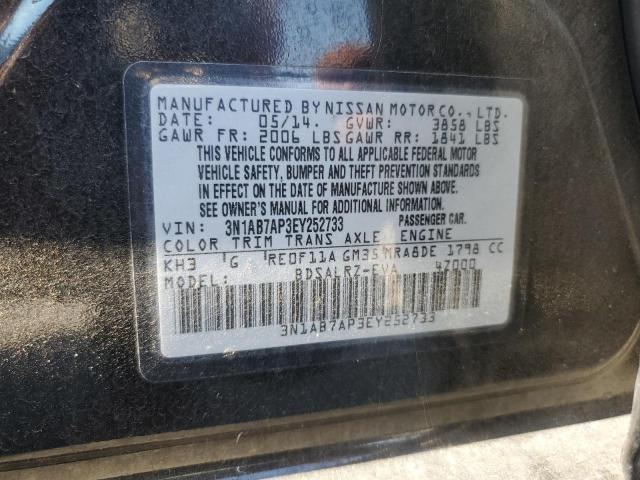 Photo 11 VIN: 3N1AB7AP3EY252733 - NISSAN SENTRA 